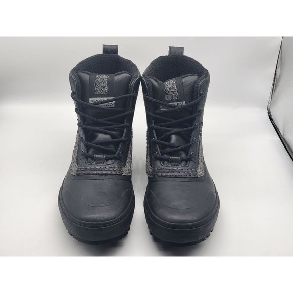 Vans Men Cole Navin Standard Mid MTE Snow Boots Black Reflective Gray Size 11.5 - Picture 2 of 8